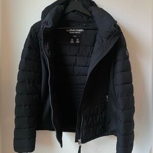 Calvin Klein Women's Infinite Stretch Hooded Puffer Jacket